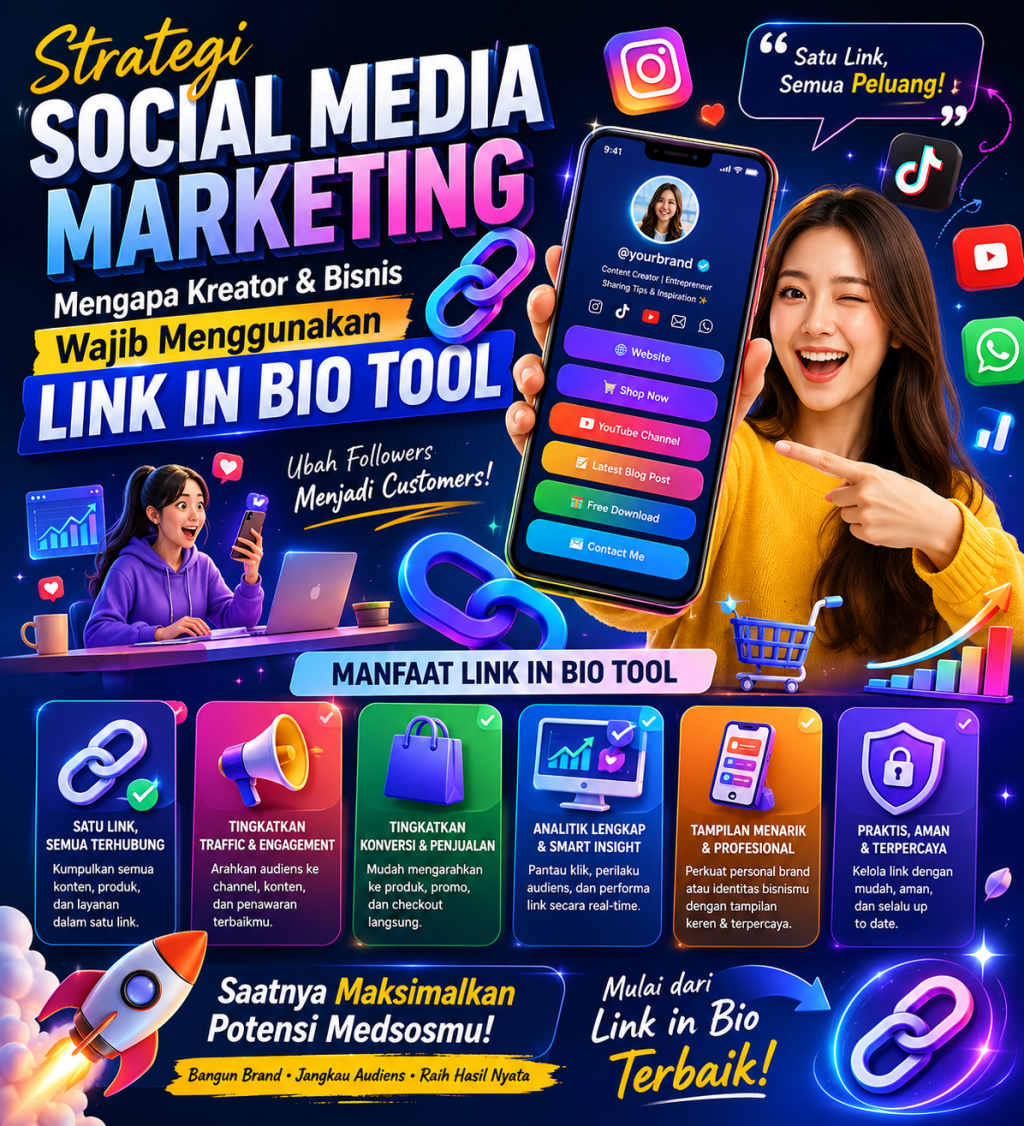 Strategi Social Media Marketing: Mengapa Kreator dan Bisnis Wajib Menggunakan Link in Bio Tool
